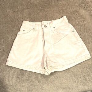 Levi’s high waist slim fit jean shorts